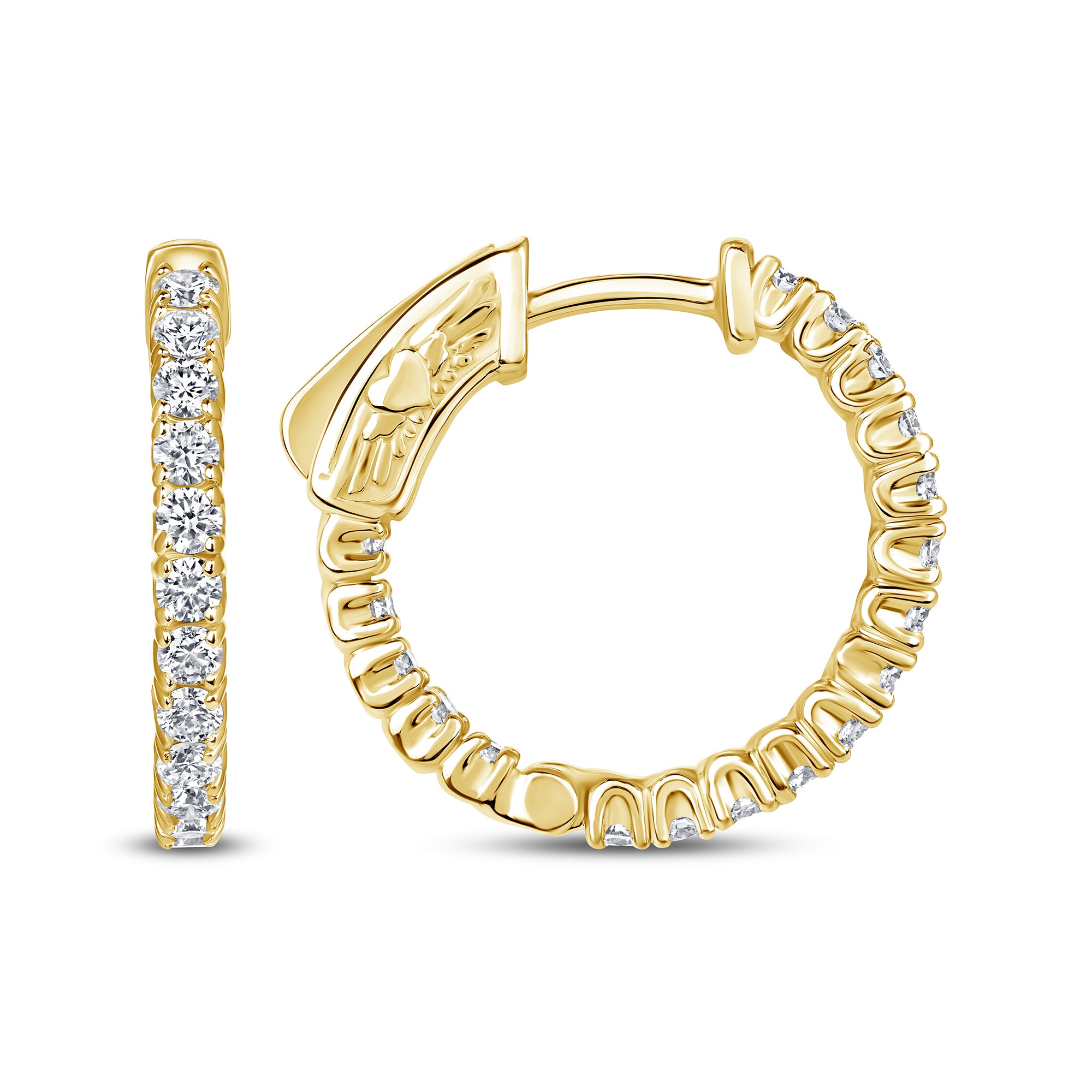 Diamond Hoop Earrings